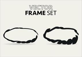 Hand drawn circles sketch frame vector set. Rounds scribble line circles. Vector illustrations.