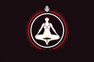 yoga meditation symbol logo photo