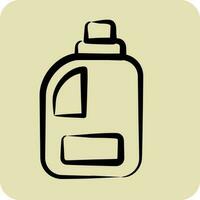 Icon Clean Product. related to Laundry symbol. hand drawn style. simple design editable. simple illustration vector