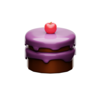 3d icon chocolate cake png