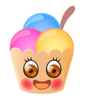 Cute cartoon sticker. PNG with transparent background