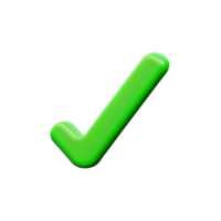 3d icon check mark png