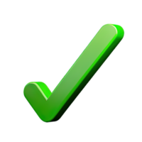 3d icon check mark png