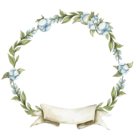 Summer flowers wreath. png