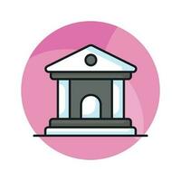 An icon of bank building in modern style, easy to use vector, premium design vector