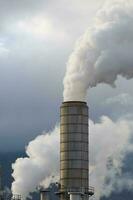 Pollution Concept - Chimney with Smoke photo