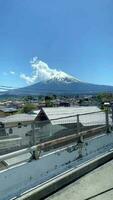 viajando dentro Tóquio com montar Fuji Visão video