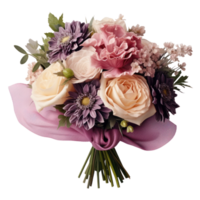 Wedding flower bouquet isolated png