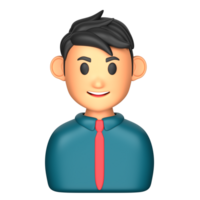 3d icon illustration avatar businessman png