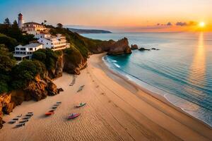 Beautiful beach landscape photo