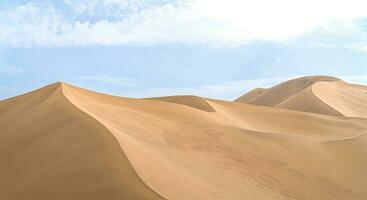 The curve of the dessert, natural terrain background. photo