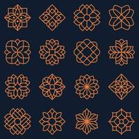 Vector ornaments design elements set