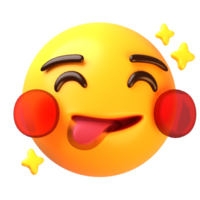 Yummy Face 3D Emoji Icon png