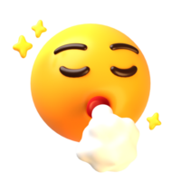 Almost not happen face 3D Emoji Icon png