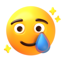 Fake laugh face 3D Emoji Icon png