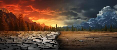 Climate changing background global warming concept photo