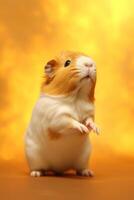 Very cute baby Guinea pig in nature wide life animals. . photo