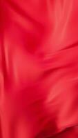 Flowing red cloth background, 3d rendering. video