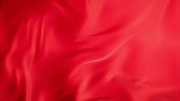 Flowing red cloth background, 3d rendering. video