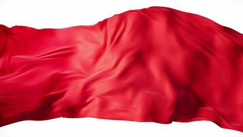 Flowing red cloth background, 3d rendering. video