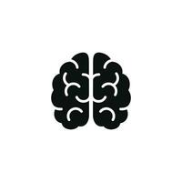 Brain icon isolated on white background vector