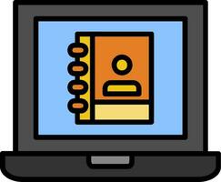 Laptop User Vector Icon