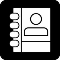 Contact Book Vector Icon