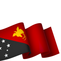 Papua New Guinea flag element design national independence day banner ribbon png