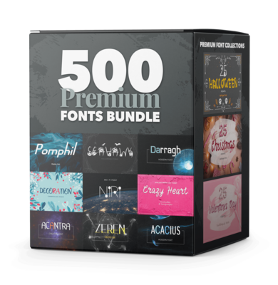 500 Prêmio fontes agrupar