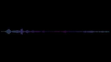 Audio spectrum animation video