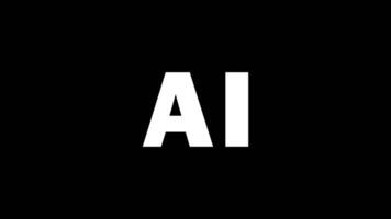 Ai Text animation 4k Video