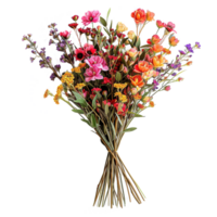 AI generated Everlasting bouquet flower isolated on transparent background png