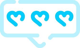 Comment Heart Creative Icon Design vector