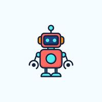 simple Robot icon vector concept design