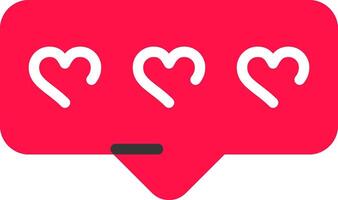 Comment Heart Creative Icon Design vector