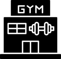 Gym Glyph Icon vector