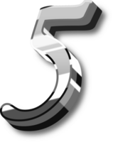 Silver Alphabet Letter and Number png