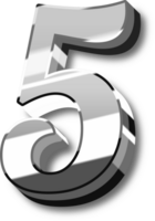 Silver Alphabet Letter and Number png