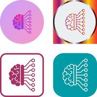 Machine Learning Icon Design vector