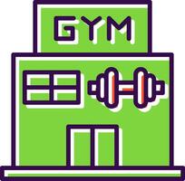 Gym filled Design Icon vector