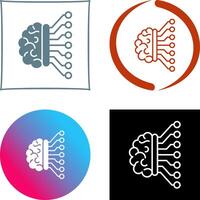 Machine Learning Icon Design vector