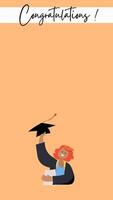 Graduation background, illustration. poster, banner. flyer, greeting card, invitation card, high school or college graduate vector