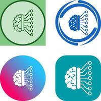 Machine Learning Icon Design vector