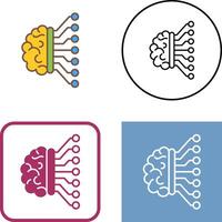 Machine Learning Icon Design vector