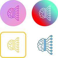 Machine Learning Icon Design vector