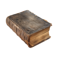 old antique books isolated on a transparent background cut out png