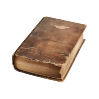 old antique books isolated on a transparent background cut out png