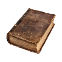 old antique books isolated on a transparent background cut out png