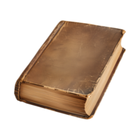 old antique books isolated on a transparent background cut out png