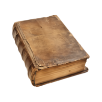 old antique books isolated on a transparent background cut out png